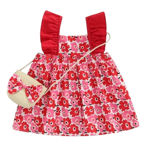 Genérico - Vestido Floral Princesa Bebe Niña Estampado Flores Lau