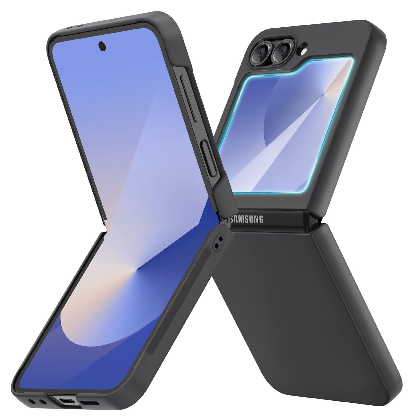 Funda De Teléfono Ruky Para Samsung Galaxy Z Flip 6 Negra