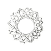 Bothyi - Espejo Colgante De Pared Nórdico, Espejo Redondo Para Sala De Estar, Decoración De Dormitorio, Argenta