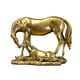 thumbnail image 1 of Estatua De Caballo, Figura Decorativa Creativa Para Centro De Mesa De Entrada De Chimenea, Color Dorado, 1 of 3