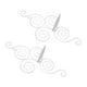 thumbnail image 4 of juegos de candelabros de pared plegables de estilo europeo con forma de espiral de hierro forjado para colgar en la pared, decoración del hogar, 4 of 8