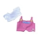 thumbnail image 1 of Conjunto De Ropa Para Muñecas, Accesorios, Pantalones Con Tirantes, Camiseta, Para Muñecas De 15 Cm, Muñecas De Niño, Color Rosa, 1 of 3