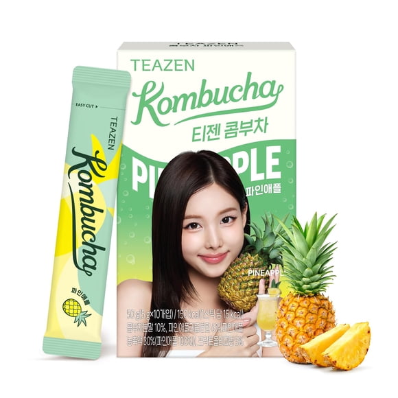 Mezcla para Bebida Hidratante TEAZEN Polvo de Kombucha de Piña