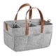 thumbnail image 5 of Bolsa De Pañales Para Bebés De Tela De Fieltro Compartimento Organizador De Productos Para Bebés Liviano Gris Claro, 5 of 5