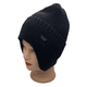 thumbnail image 3 of Gorro Beanie De Lana Adulto Con Cubre Orejas Unisex Negro, 3 of 5