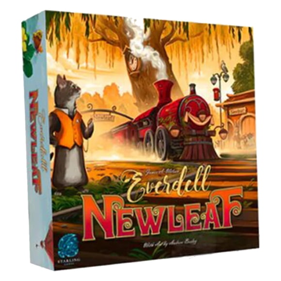 Placa de expansión Everdell Newleaf para estación de tren con Critters