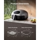 thumbnail image 3 of Velocidad de cocción número 1 de la freidora Air Fryer Typhur Dome con 32 alitas de pollo, 3 of 7
