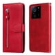 thumbnail image 1 of Funda con Cremallera para Xiaomi 13T Pro, Carcasa Cartera de Cuero PU con Soporte y Tarjetero, 1 of 6