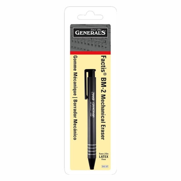 Borrador General Pencil CO. GPBM2-BP GPBM2-BP estilo pluma Factis