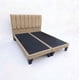 thumbnail image 1 of Cama 2 Plazas Con Respaldo y bases divididas de 150 X 190cm Tapizada en Lino Beige Claro, 1 of 4