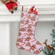 thumbnail image 2 of Hombre de Jengibre Tema: Calcetines de Navidad, fino lino blanco para colgar en escaleras y chimenea, decoración navideña para el hogar, regalo de Navidad.54cm×38cm, 2 of 5