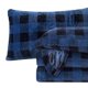 thumbnail image 1 of Juego de sábanas Elegant Comfort de franela de terciopelo Queen Buffalo Blue, 1 of 9