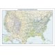 thumbnail image 1 of Mapa mural de carreteras interestatales de EE. UU. 58 × 39 cm – Globe Turner, 1 of 2