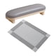 thumbnail image 1 of Reposabrazos Para Uñas Reposamanos Para Uñas De Cuero PU Para Manicura Pedicura Uso Doméstico Salón Gris, 1 of 3