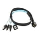 thumbnail image 5 of Cable De Conexión MiniSAS HD (SFF-8643) A 7 Pines SATA Para Disco Duro 0,5 M, 5 of 5