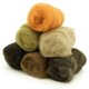 thumbnail image 1 of Bolsa de viaje de lana de fieltro con aguja Woolbuddy Brown Corriedale, 1 of 5
