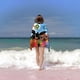 thumbnail image 2 of Bing Toalla de playa de secado rápido con diseño temático, regalo para mujeres y niñas, ideal para cumpleaños, fans, amantes de la música, uso en la playa o al aire libre, 78 × 180 cm, 2 of 6