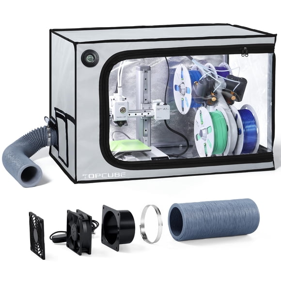 TopCube Caja de Protección para Impresora 3D A1 Mini Combo con Kit de Extracción