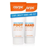 Paquete Lotion Carpe Que Absorbe El Sudor Para Manos Y Pies
