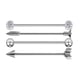 thumbnail image 4 of Pendientes Industriales Con Barra De Acero Inoxidable De 4 Piezas Plata, 4 of 5