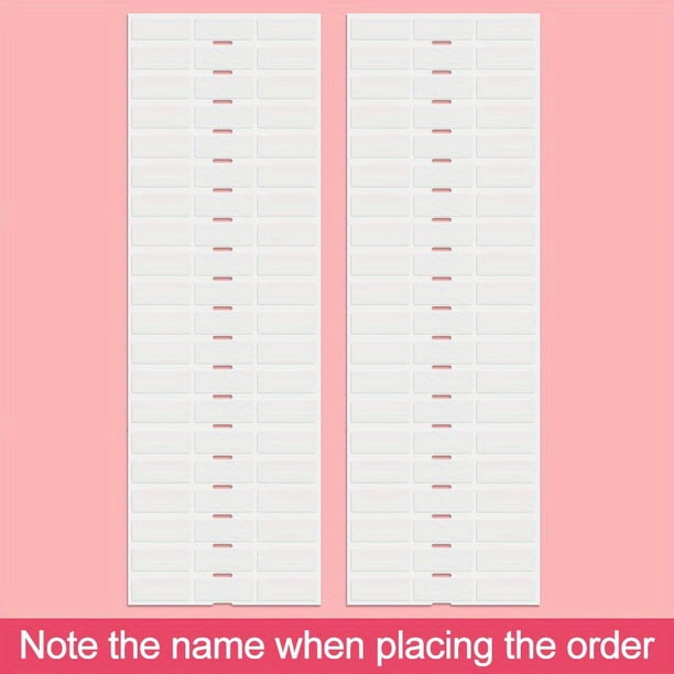 30/60/120pcs Name Sticker Custom Transparent Sticker Waterproof Medium Size 1.18x0.43inch Personalized Label Children School Office Stationery Water Bottle Pencil-3011 Transparent Sticker