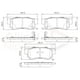 thumbnail image 4 of Pastillas Freno para auto Kia Carnival 2006-2014 Trasero, 4 of 5