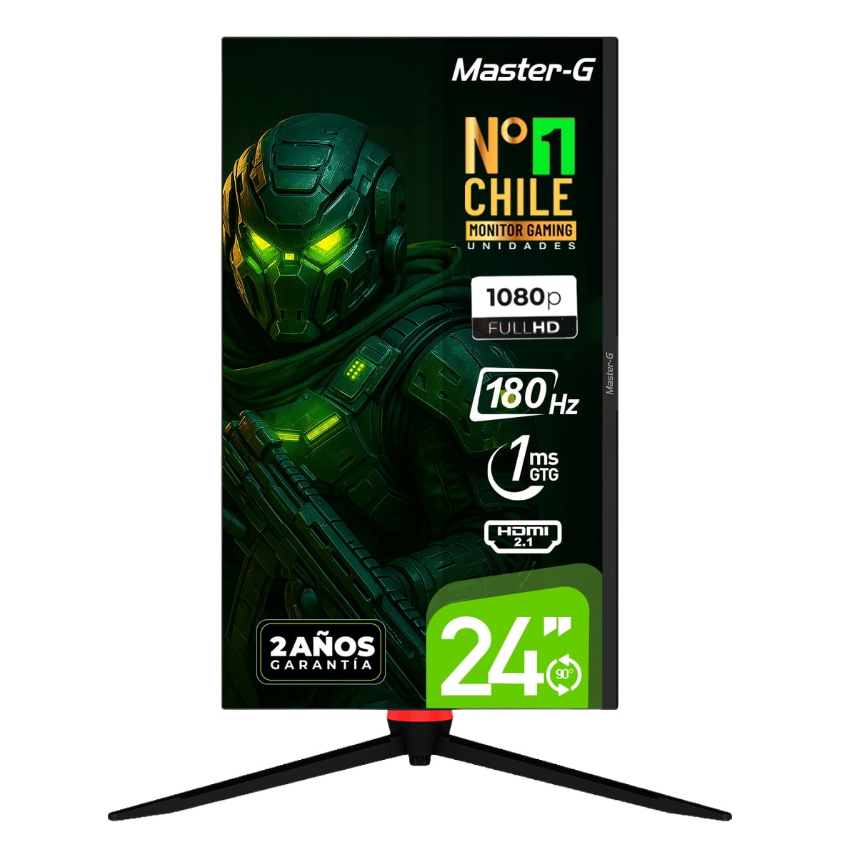 Master-g - Monitor Gamer 24" Fhd Ips Pivote 90 180hz 1ms Mgmg2440