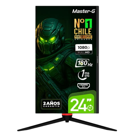 Master-G - Monitor Gamer 24"" Fhd Ips Pivote 90 180Hz 1Ms