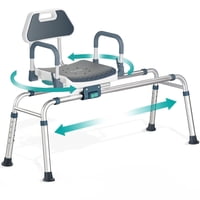 Banco De Transferencia Para Bañera Con Asiento Giratorio Y Deslizante Pelegon, Ajustable