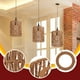 thumbnail image 2 of Pantalla de Lámpara Colgante Rústica, 4 Uds., para Cafetería, Cocina, Isla y Hogar, 2 of 8