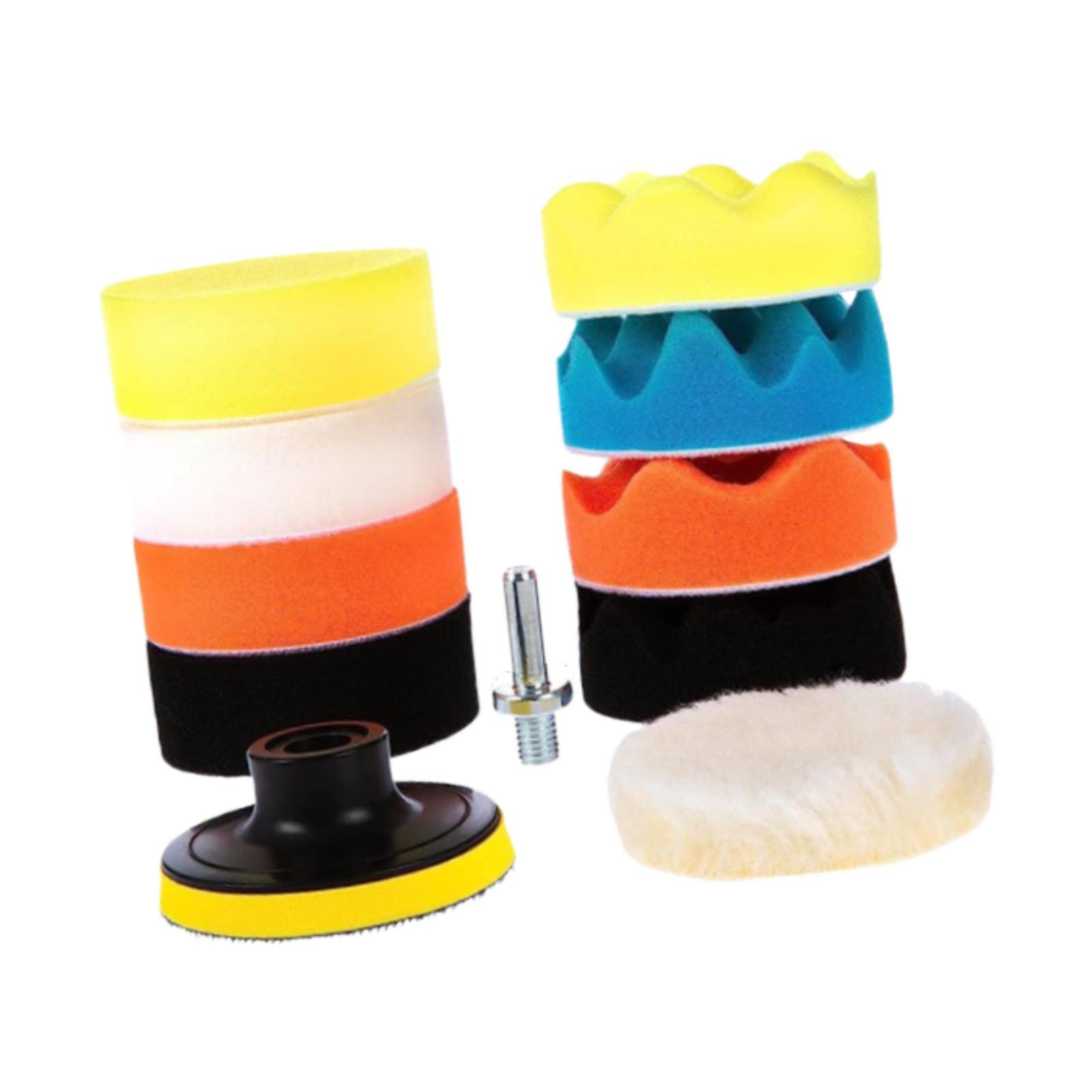Magideal - 11X Almohadillas De Capó, Almohadilla De Pulido, Limpieza De Lavado, Corrección De Pintura, Kit De Almohadillas De Pulido De Espuma Para Coche, , 3 3 Pulgadas