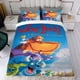 thumbnail image 4 of Regresamos Conjunto de sábanas temático, trío de piezas, cómodo y amigable con la piel, diseño único, regalo de decoración para el hogar para familiares, amigos y fans,140cm *210cm, 4 of 6