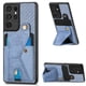thumbnail image 1 of Funda Resistente para Samsung Galaxy S21 Ultra con Tarjetero y Soporte, Diseño Magnético Azul, 1 of 5
