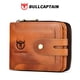 thumbnail image 1 of Bullhead Billetera Corta Multifuncional de Cuero para Hombre con Cierre, Billetera vintage para Licencia de Conducir, Tarjetero de Presentación, 1 of 16