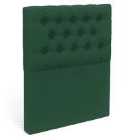 Ethan Desing - Respaldo De Cama 1.5 Plazas Verde Botella Capitone