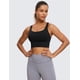 thumbnail image 2 of Sujetador deportivo CRZ YOGA con tiras largas para mujer, negro, mediano, 2 of 7
