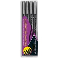 Tiralíneas Y Marcador Prismacolor Premier Set 4 Negros