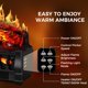 thumbnail image 5 of Inserto de chimenea eléctrica Electactic de 21" con efecto de troncos, calefactor 750 W/1500 W, 5 of 6