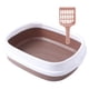 thumbnail image 1 of Caja De Arena Para Gatos Abierta, Bandeja Para Inodoro, Bandeja Para Arena Para Gatos, Antiadherente, Café Con Leche, 1 of 5