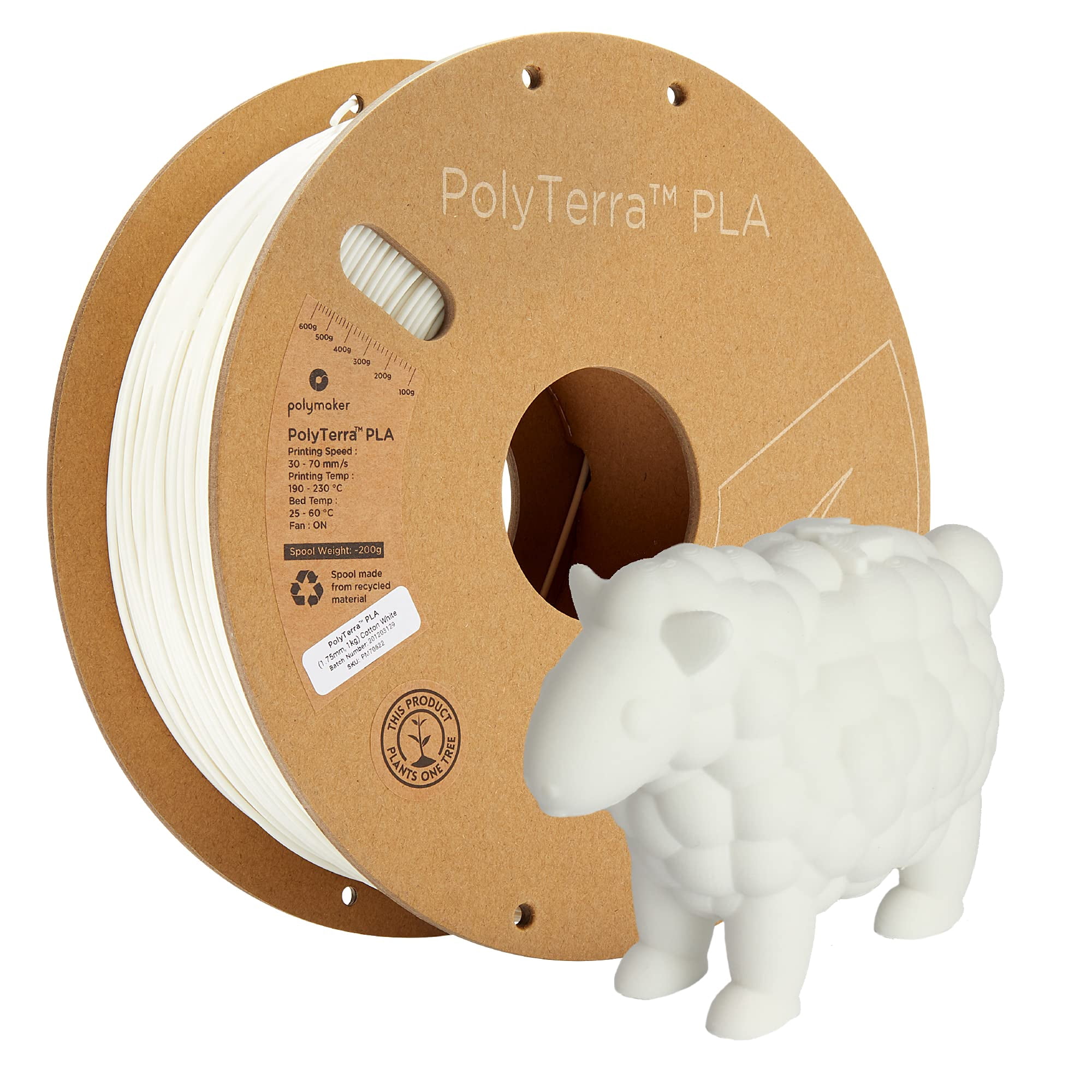 Filamento De Impresión 3d Polymaker Polyterra Pla 1.75 Mm 1 Kg