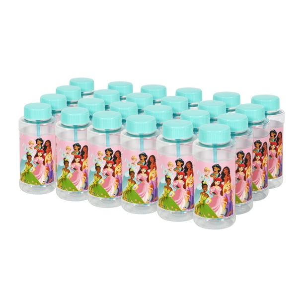 Juguete de fiesta Bubbles para niños pequeños con forma de princesa Disney, 120 ml x 24