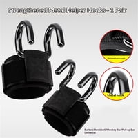 Xusx111 - Ganchos De Levantamiento De Pesas (Par), Ganchos De Correa De Muñeca Para Levantamiento De Pesas, Correas De Levantamiento De Gimnasio Ajustables Para Hombres Y Mujeres Gancho Para Tirones,