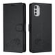 thumbnail image 1 of Funda tipo cartera FOXDOCK para Motorola MOTO E32 4G con soporte, ranuras, RFID, diseño de gato, 1 of 5
