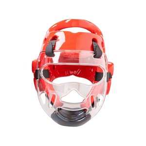 Ioensy - Casco De Kickboxing Para Niños Adultos Ajustable Para Taekwondo Muay Thai Karate Red M