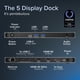 thumbnail image 2 of Estación de acoplamiento USB C 5 con monitores conectables de 140 W para MacBook, 2 of 9