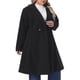 thumbnail image 4 of Agnes Orinda Trajes de Halloween Abrigos de Mujer Tallas Grandes Solapa de Muesca Doble Botonadura Elegante Trinchera Invierno Línea A Abrigos de Guisante 4X Negro, 4 of 6