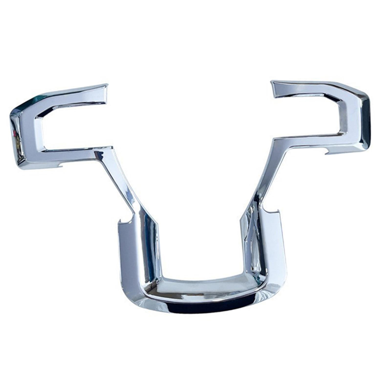 Ioensy - Cubierta Del Panel Del Volante Accesorio Interior Resistente Para Ford F250 F150 Plateado