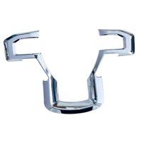 Ioensy - Cubierta Del Panel Del Volante Accesorio Interior Resistente Para Ford F250 F150 Plateado