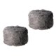 thumbnail image 5 of 2 unids peluche redondo suave reposapiés cubierta peque?o taburete silla gris 30 m de diámetro, 5 of 5