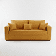 thumbnail image 2 of Sofa Aurelia 3 Cuerpos Tela Oro, 2 of 3
